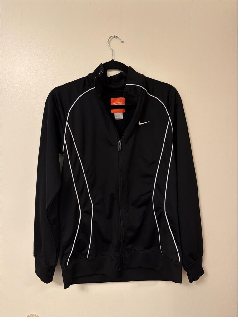 Nike The Athletic Dept. Kids Black Track Jacket Full Zip Size XL